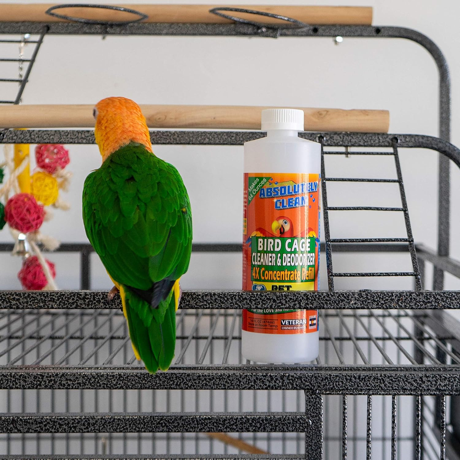 Absolutely Clean Amazing Bird Cage Cleaner and Deodorizer – Just Spray