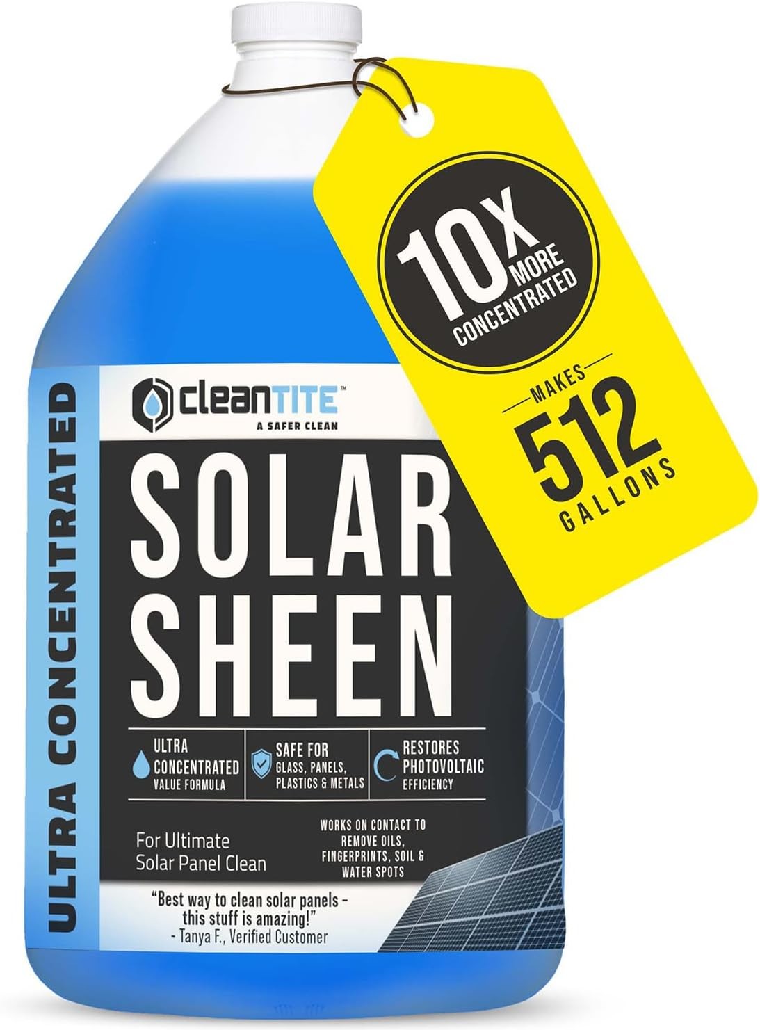 Solar Panel Cleaner 32 Oz Makes 128 G Super Concentrated Cleaning Solution Glass