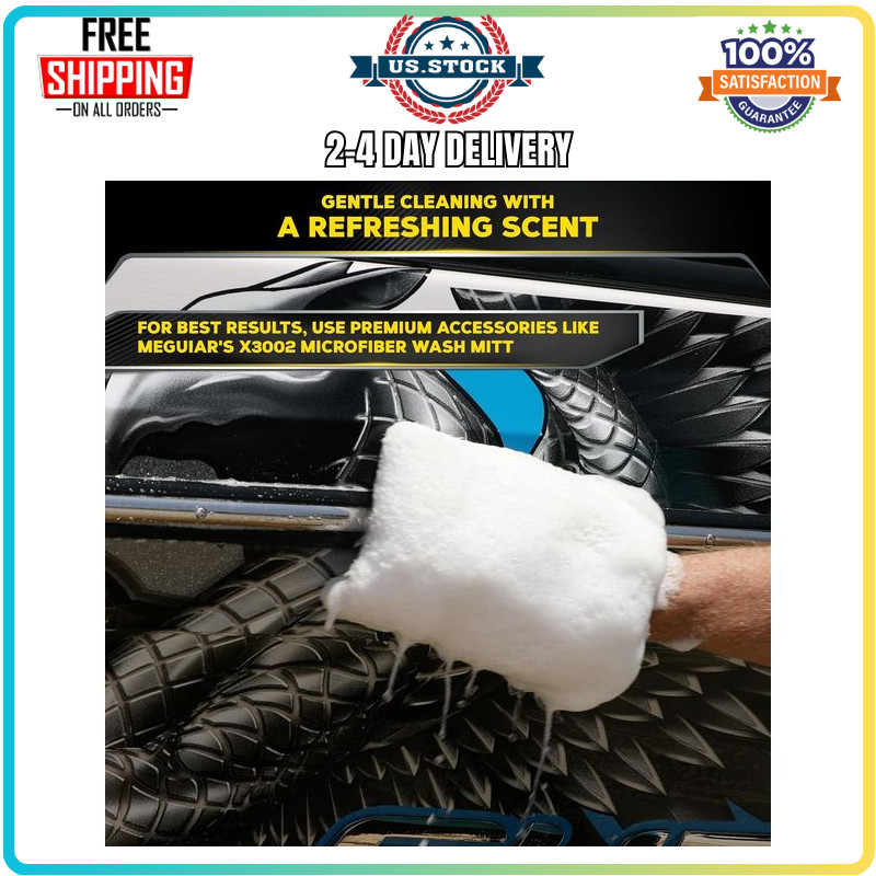 Meguiar’s M43 Boat RV Wash 64oz pH Balanced Fiberglass Gel Coat Cleaner