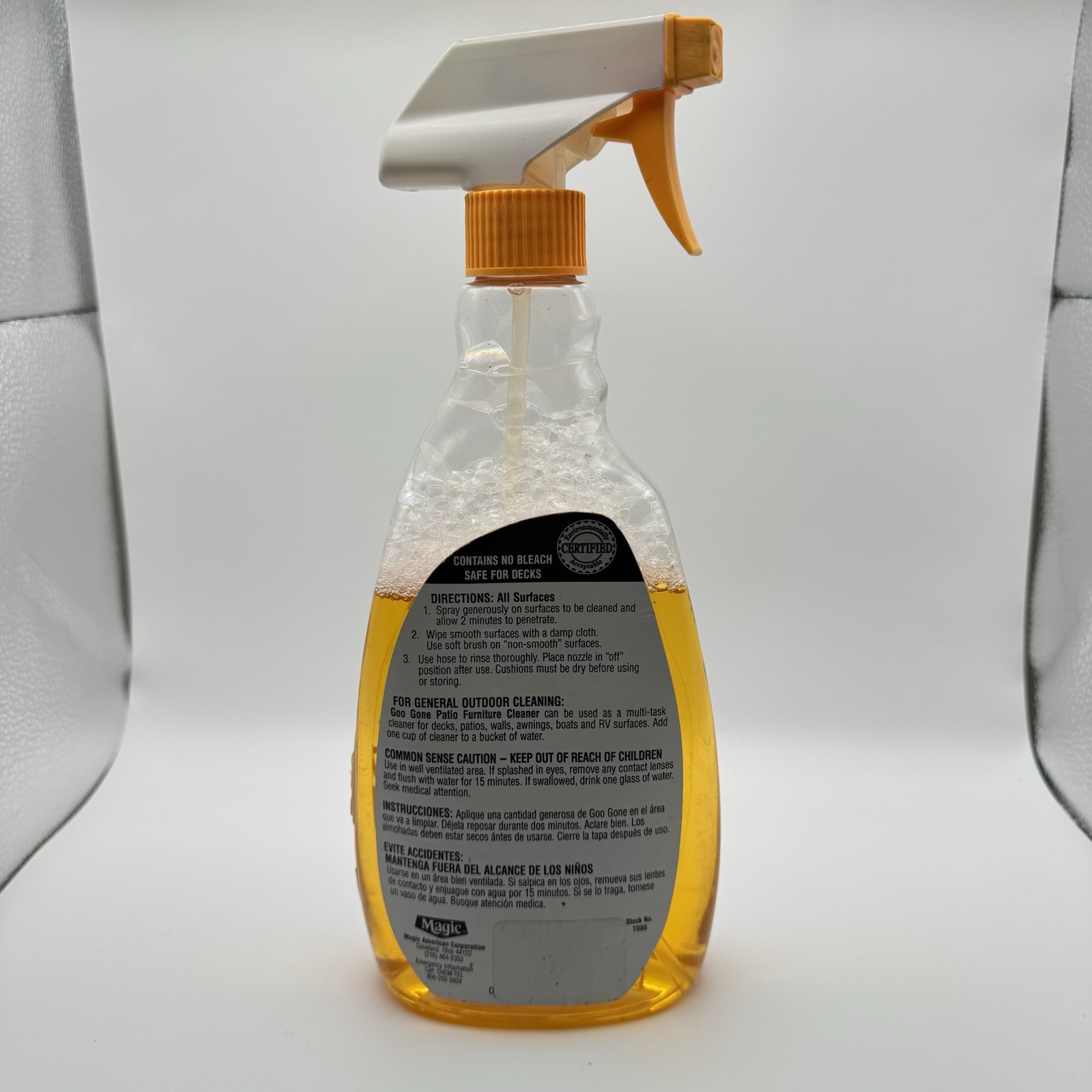 Goo Gone Outdoor Patio Furniture Cleaner w UV Protectant New Discontinued 75%