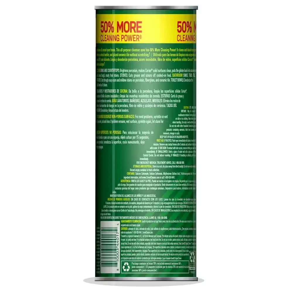 Comet cleaner with bleach | All-purpose cleaner removes stains | 2 PACK Bulk Lot