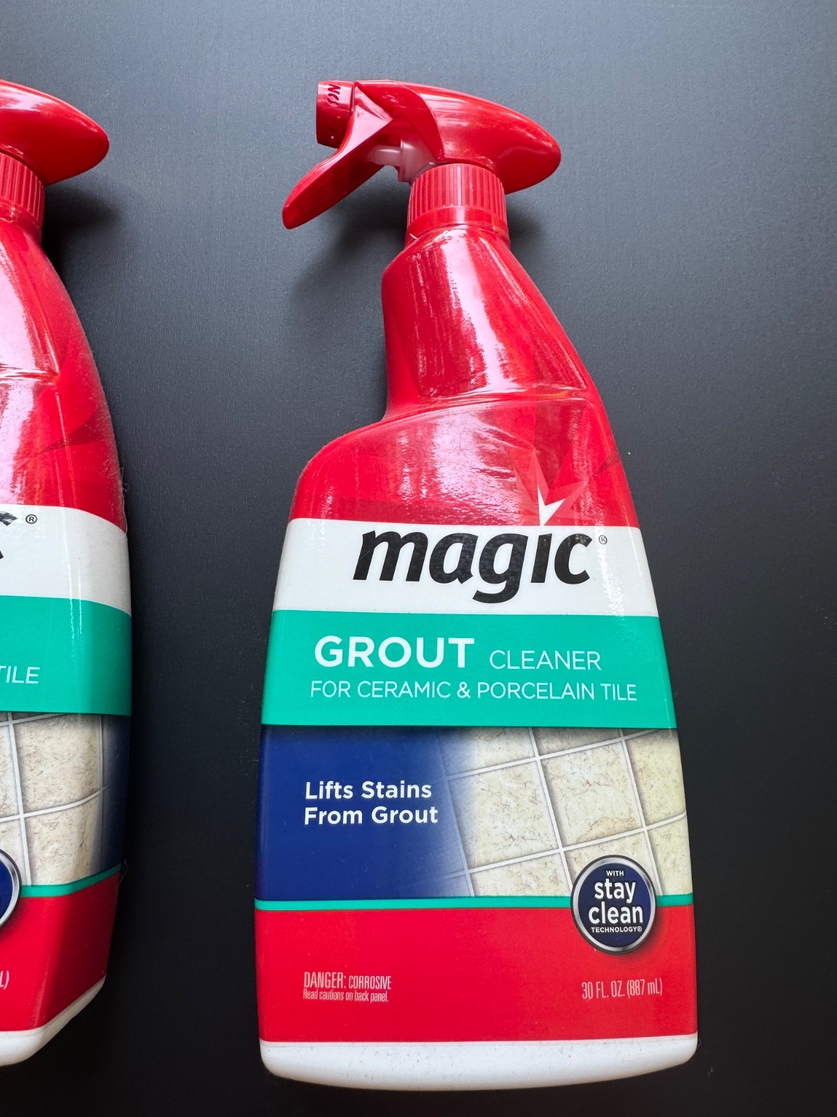 Magic Grout Cleaner For Ceramic And Porcelain Tile, 30 fl oz, Lot Of 2 Bottles