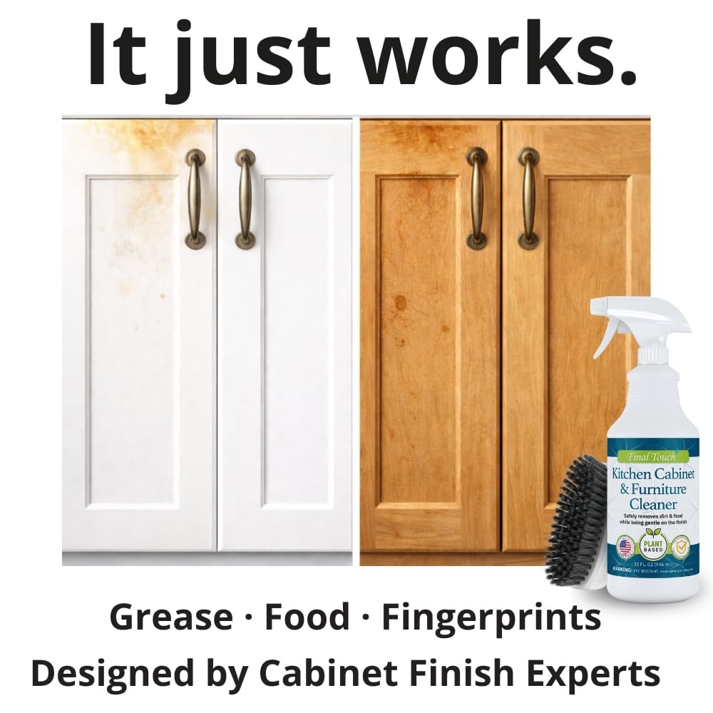 Kitchen Cabinet Cleaner Plant Based Cleaner Solution Safe on Paint and Wood Safe