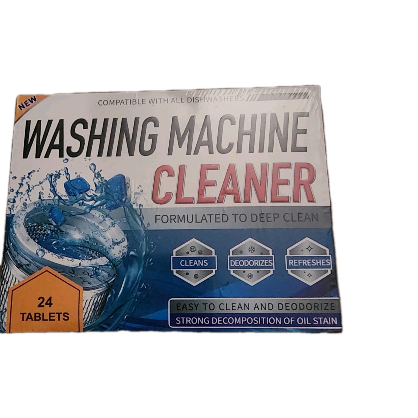 Washing Machine And Dishwasher Cleaning Tablets Bundle 24 Tablets