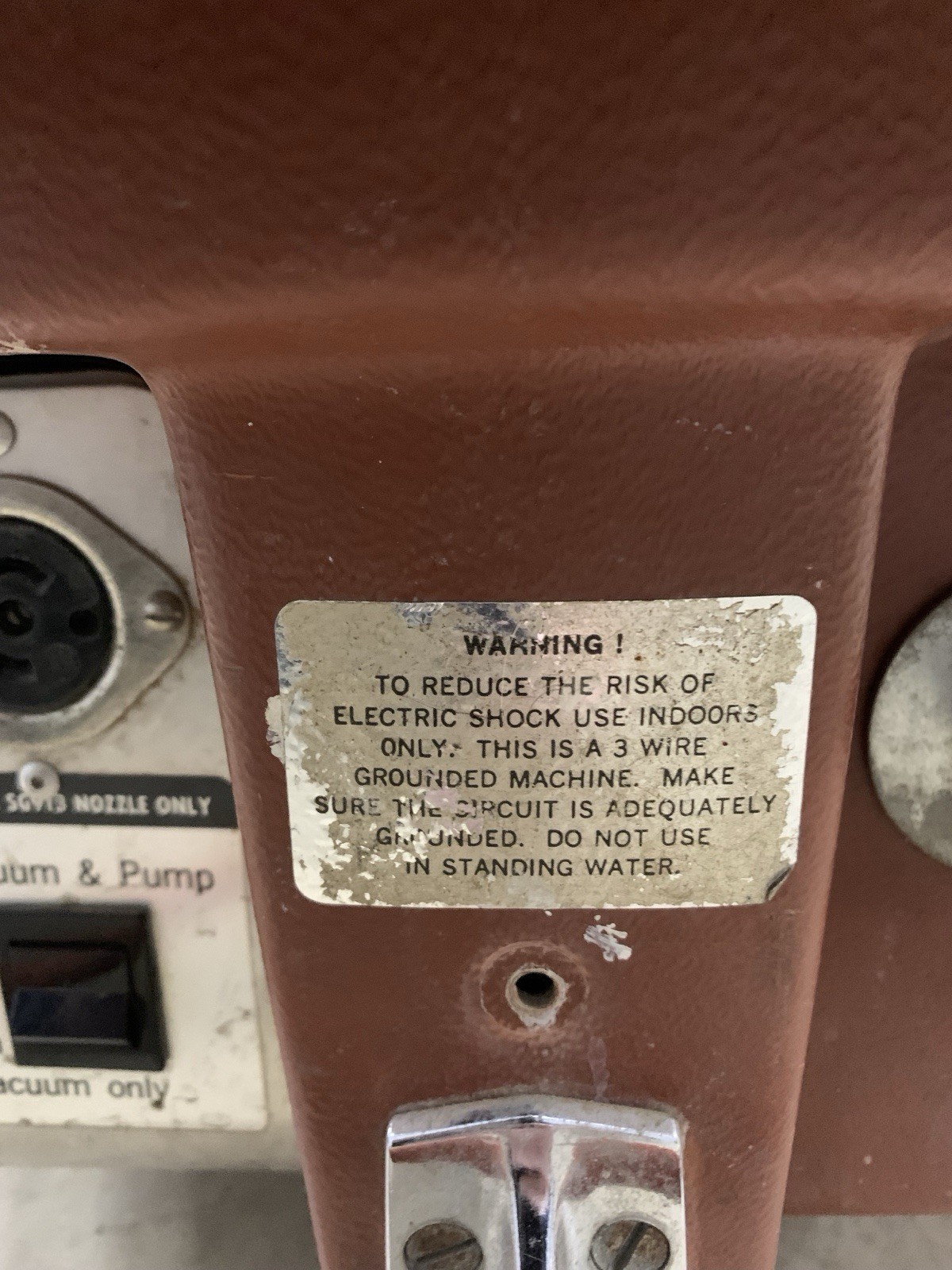 Hoover brand product Extractor Cleaning Machine This item is a vintage