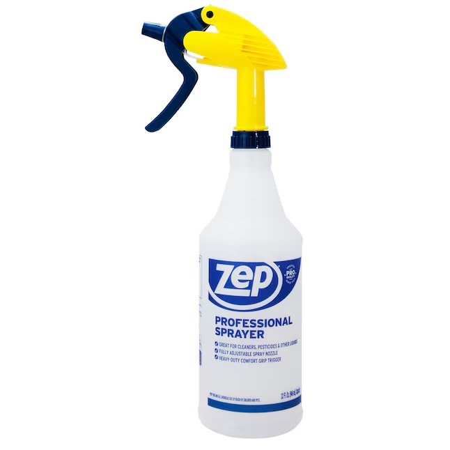 Zep Professional Spray Bottles 32oz Heavy Duty Adjustable Nozzle