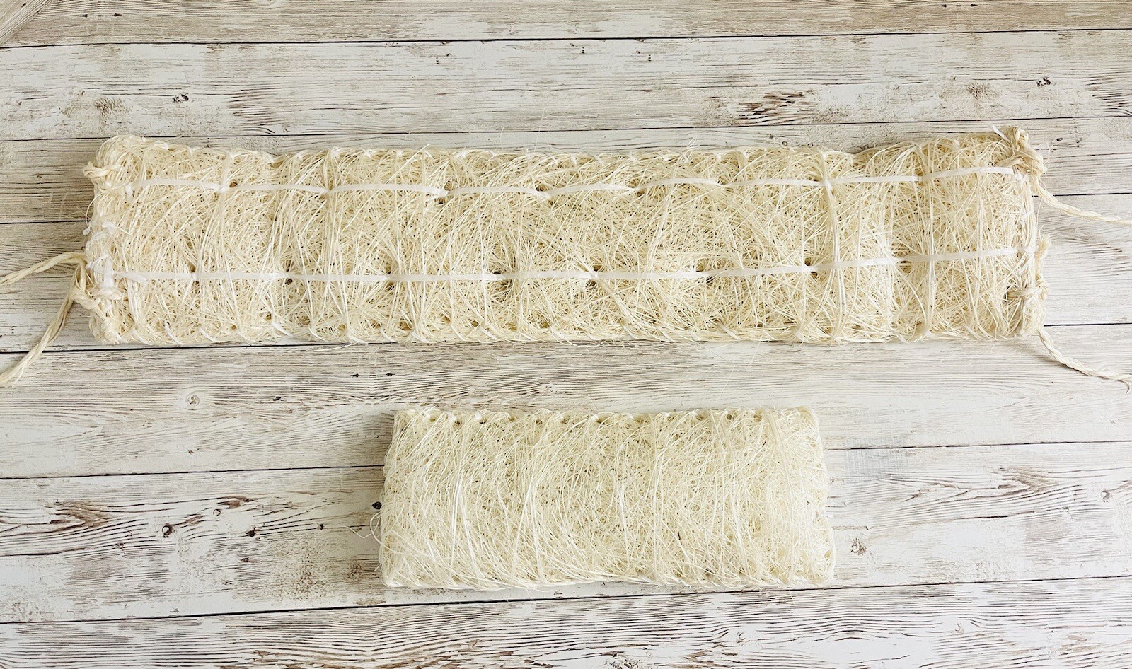 2x Estropajo De Ixtle Mexicano Ixtle Scourer Body Scrub 100% Natural Fibers