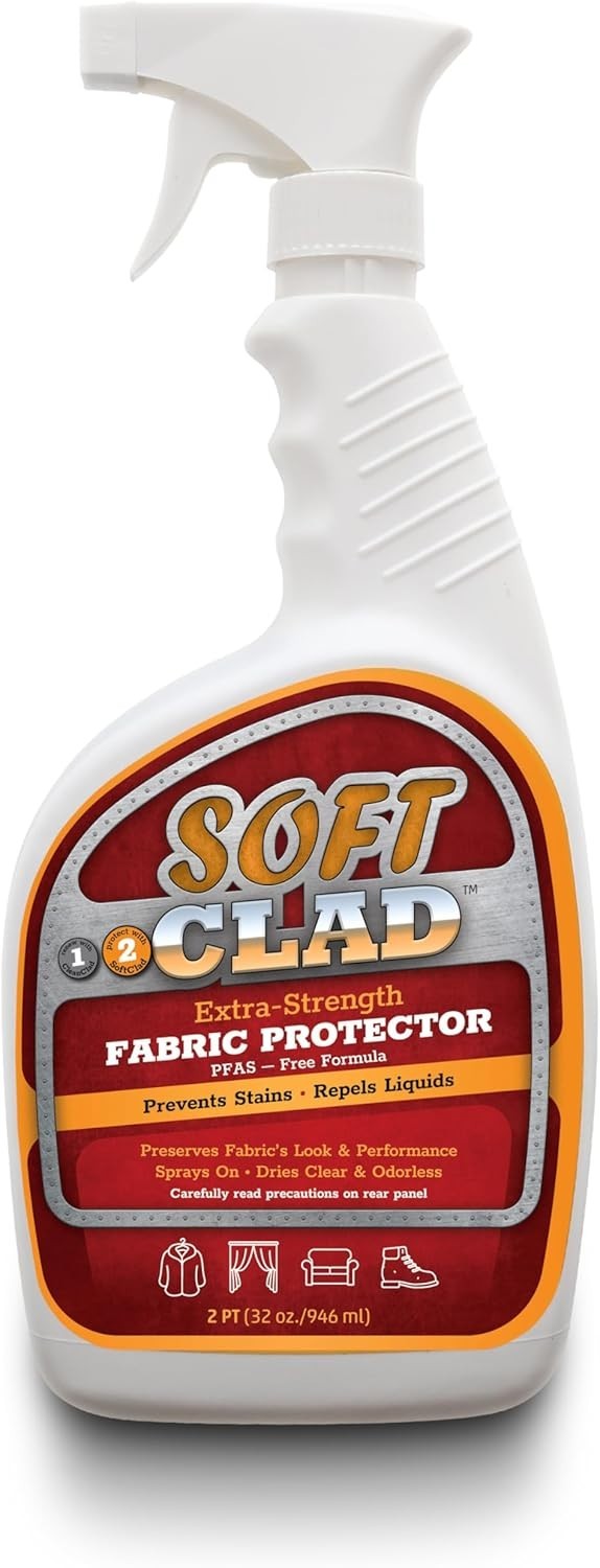 SoftClad 32oz Fabric Protector Spray – Extra Strength Stain Guard & Repellent
