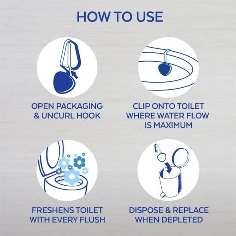 Automatic Toilet Bowl Cleaner, Atlantic Fresh Scent, 2 Pack, In-The-Bowl Use