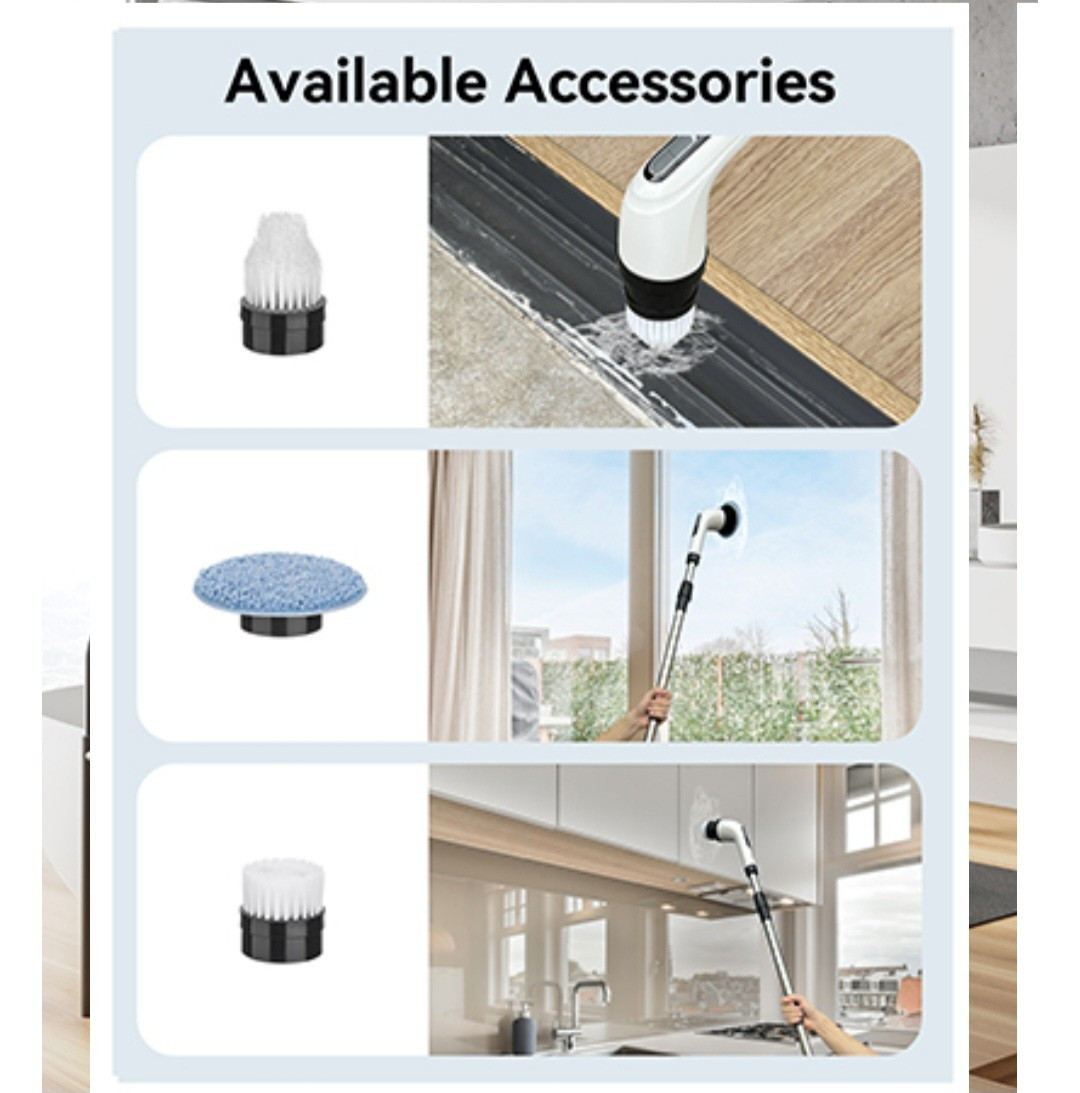 Highyes Electric Spin Scrubber 7-in-1 – Cordless, Waterproof, Rechargable NiB