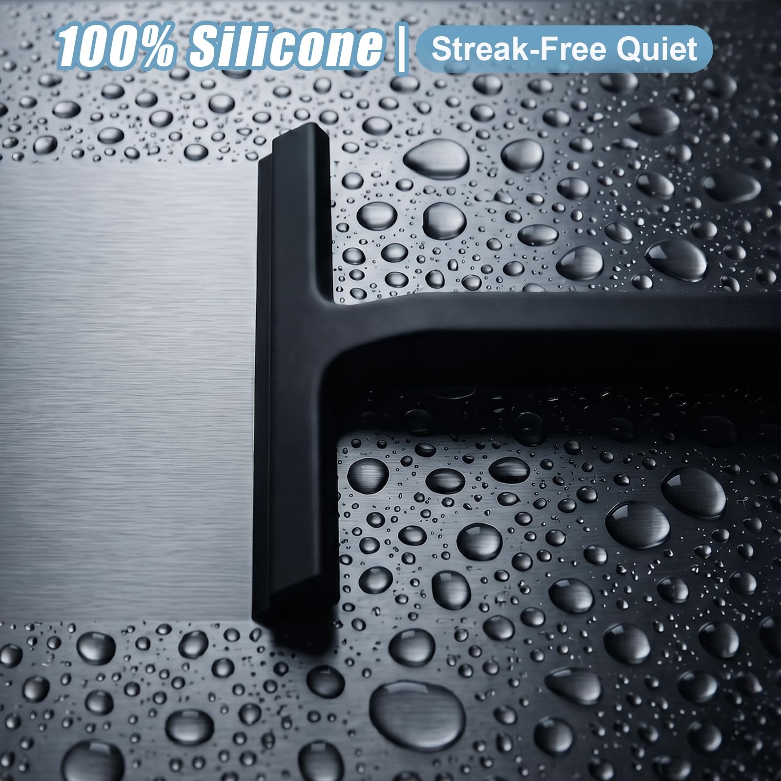 Shower Squeegee for Glass Doors,8.6Inch All-One-Piece Silicone Squeegee for S…
