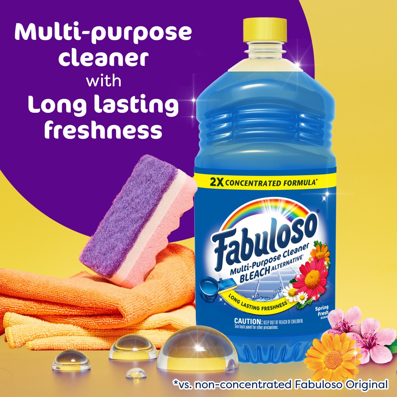 Fabuloso 56 oz Multi Surface Cleaner Spring Fresh Bleach Alternative