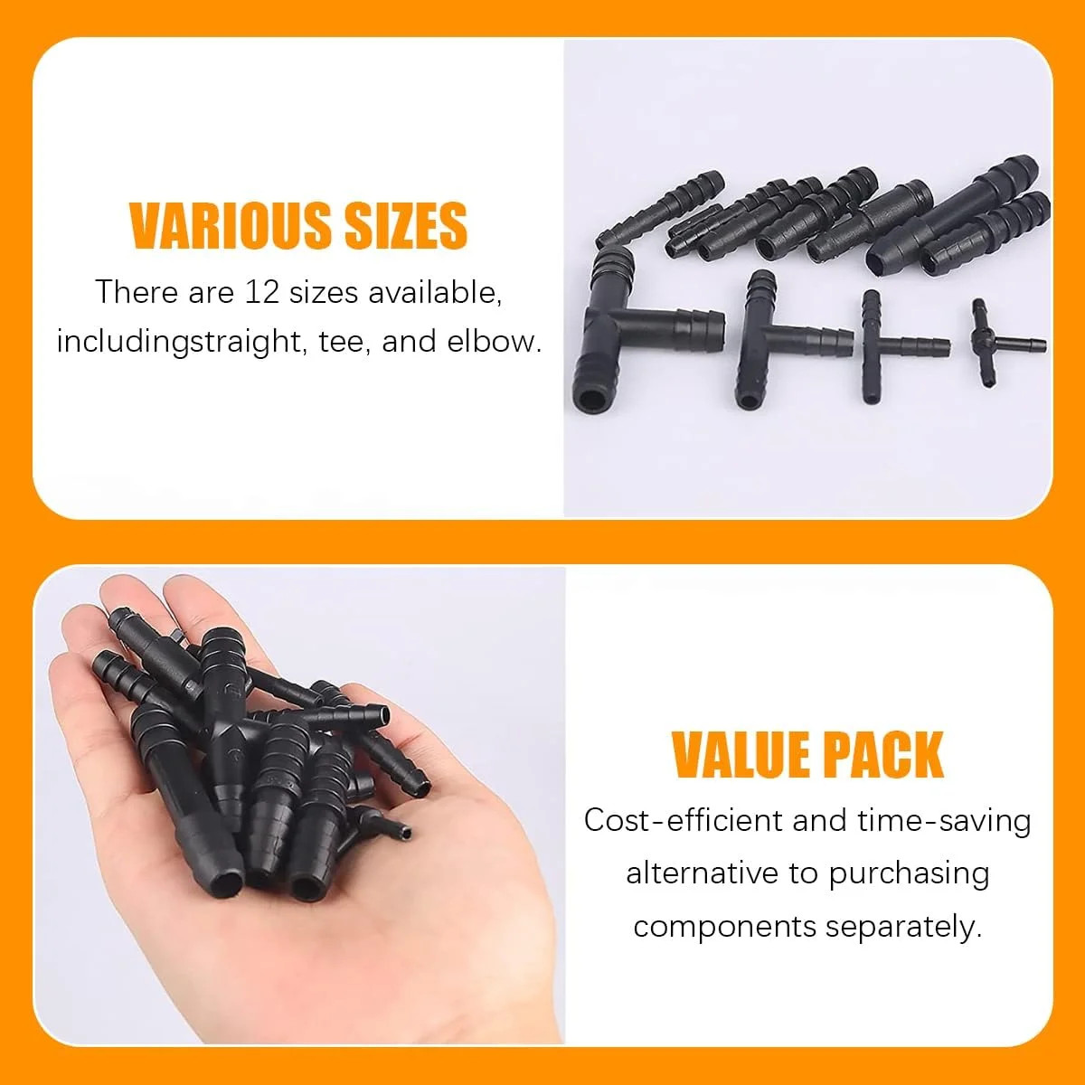 113PCS Car Vacuum Line Connector Kit, Heat Resistant Automotive Vacuum Tubing Te
