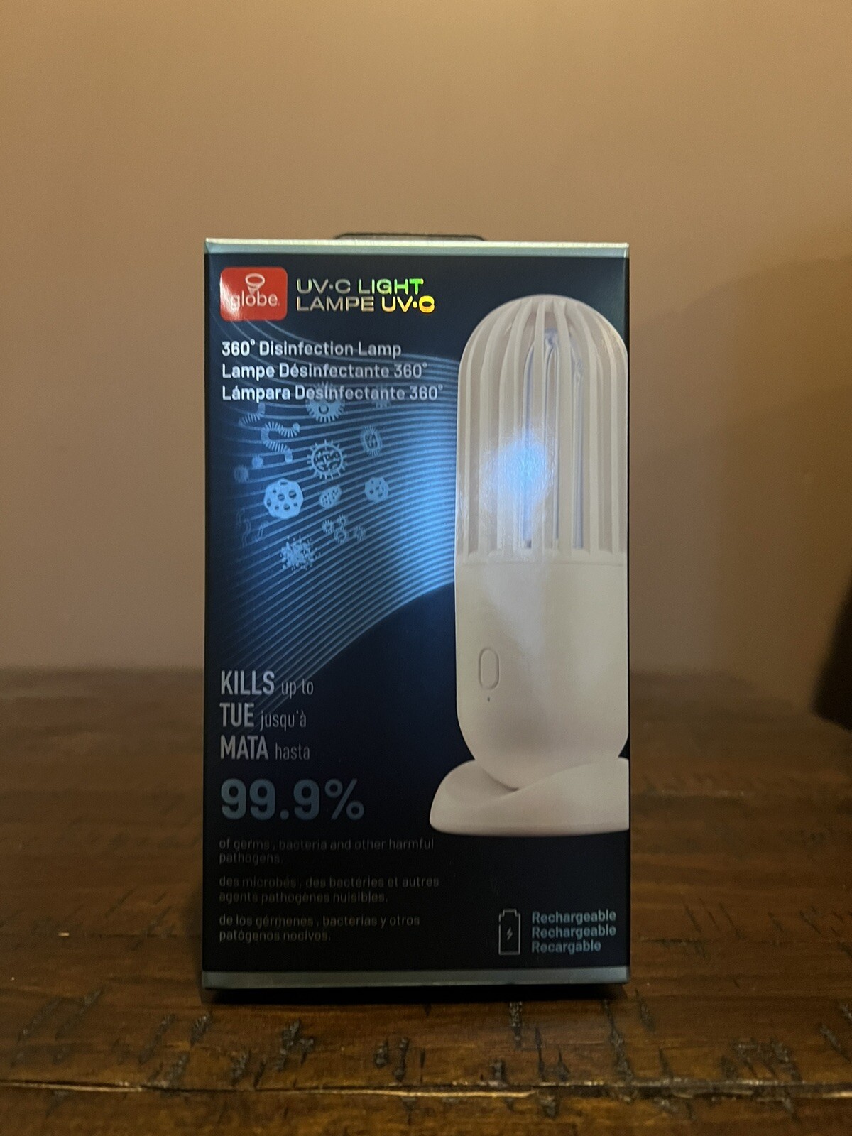Globe UV-C Light  360 Degree Disinfectant Lamp NIB Bundle of 4
