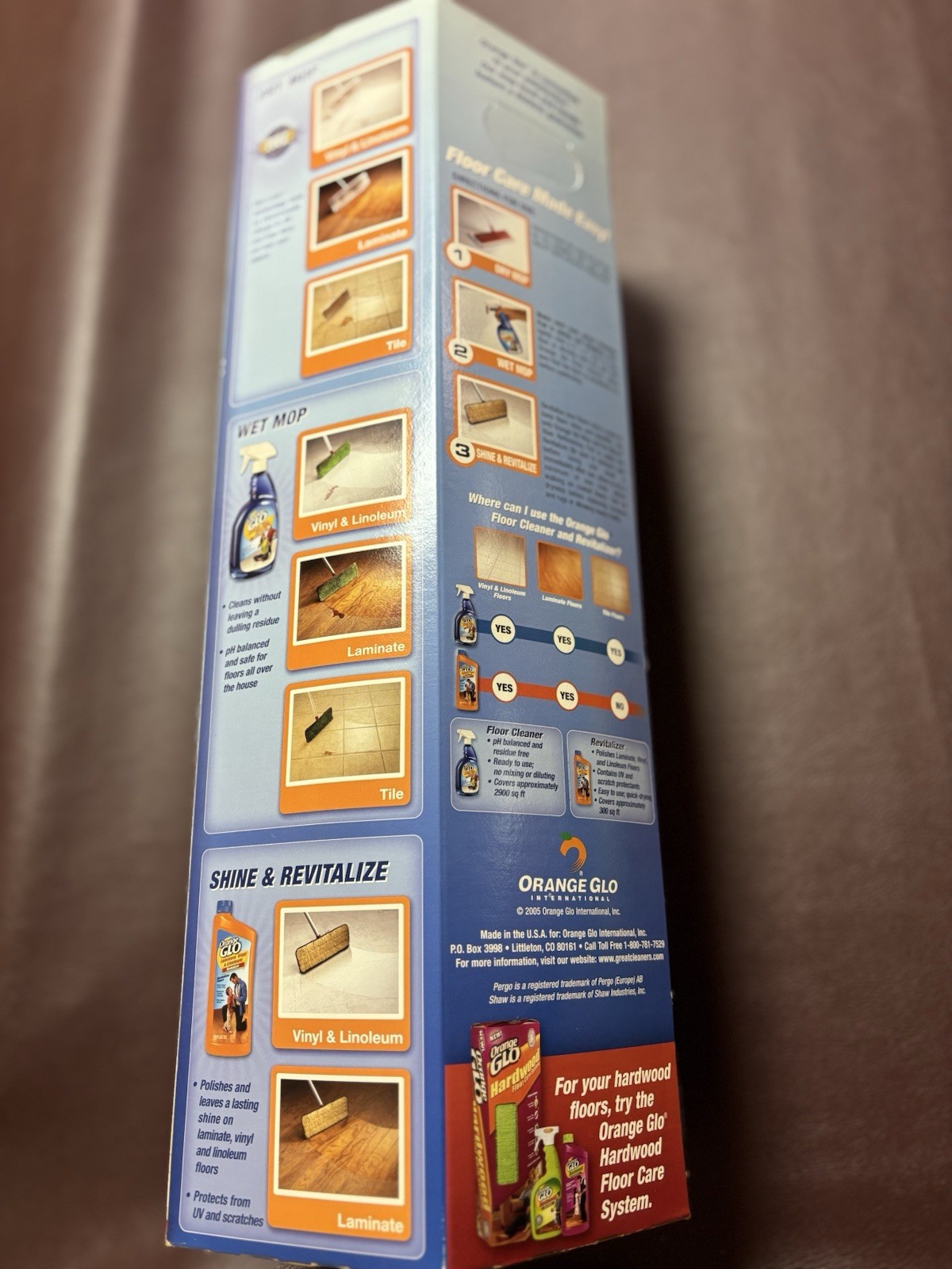 Orange Glo Laminate Vinyl TileComplete Floor Care System Brand New