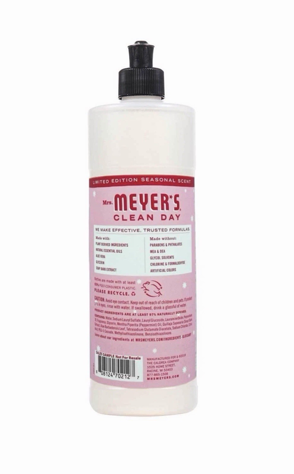 Mrs. Meyer’s Clean Day Dish Soap, Peppermint Scent, 16 Ounce Bottle. – NEW