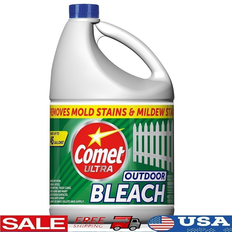 Outdoor Cleaning Bleach Concentrated Formula Mold Mildew Vertical Surfaces 121oz