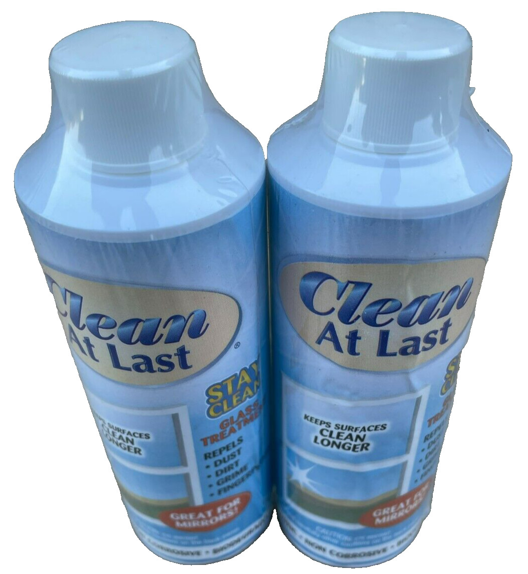 Clean At Last Glass Treatment, 8 Ounces Each (Lot of 2)
