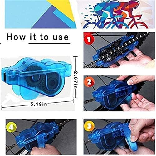 focopot Bike Cleaning Kit (9pcs), Including Chain Cleaner for Cycling,Bicycle…
