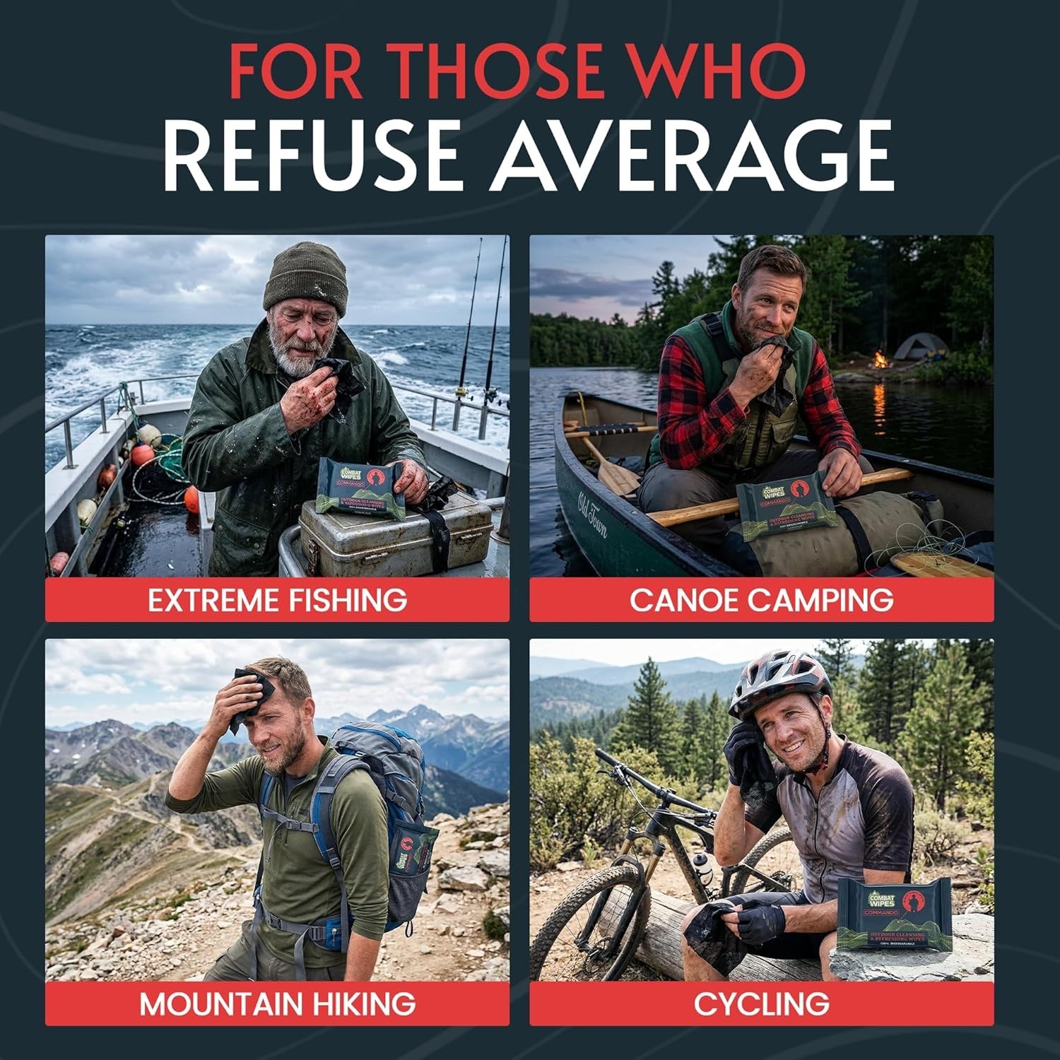 Thick & Ultralight Unscented Cleansing Wipes – Perfect for Camping & Hunting