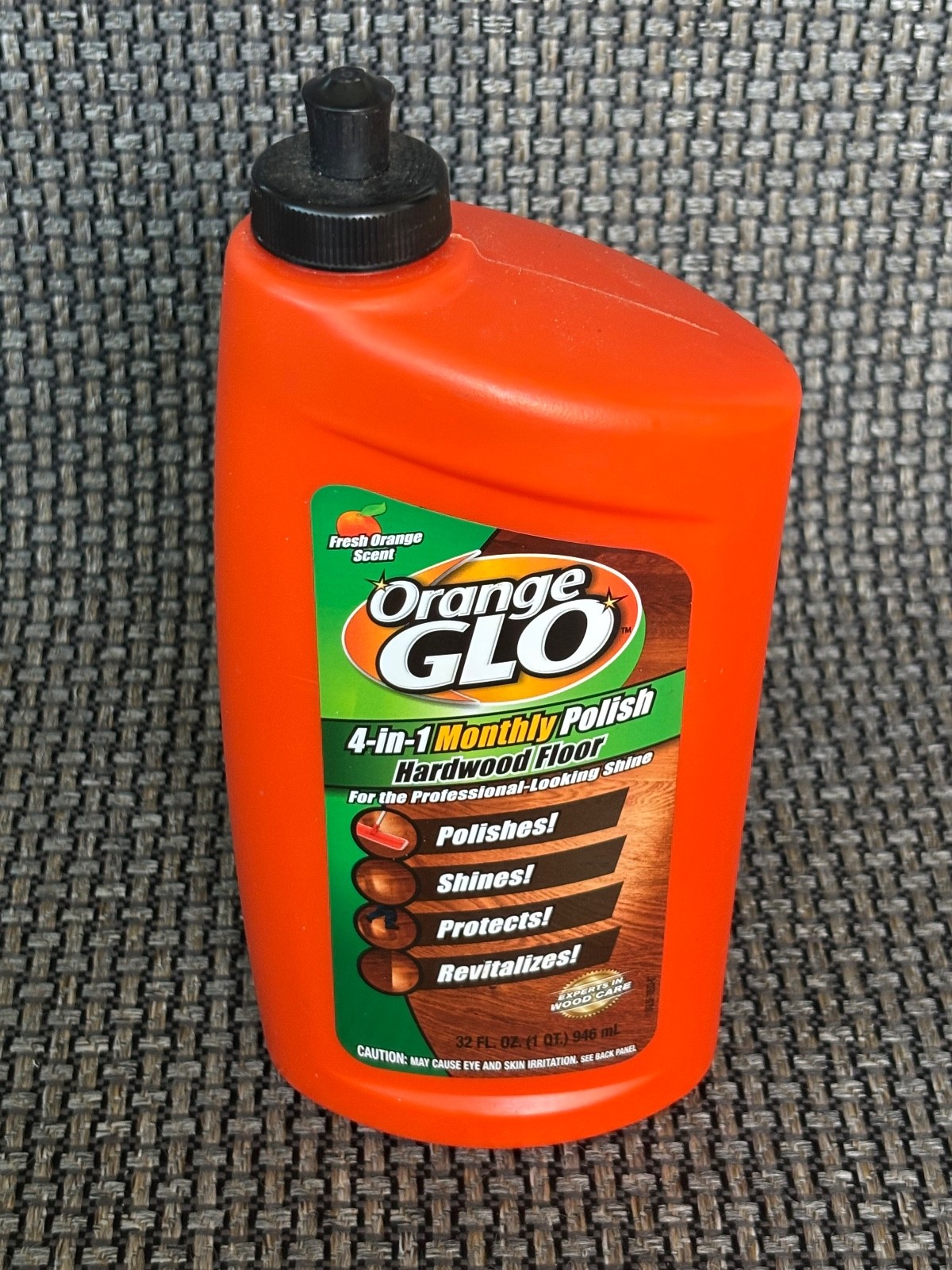 NEW Orange Glo 4-in-1 Monthly Polish Hardwood Floor Shine & Protect 32oz SEALED!