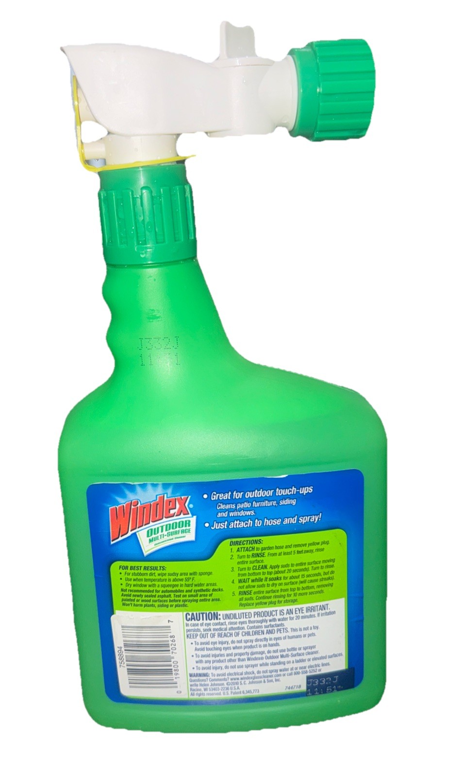 Windex Outdoor Glass and Patio Concentrated Cleaner – 32oz
