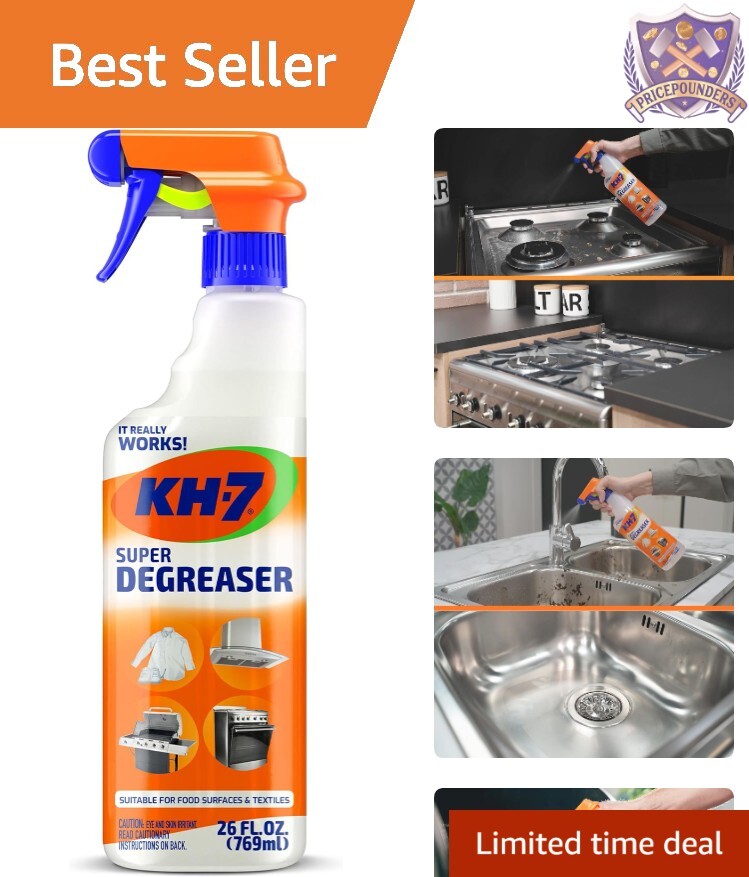 Heavy Duty Degreaser Liquid 26 oz Multi-Purpose Cleaner for Home & Vehicles