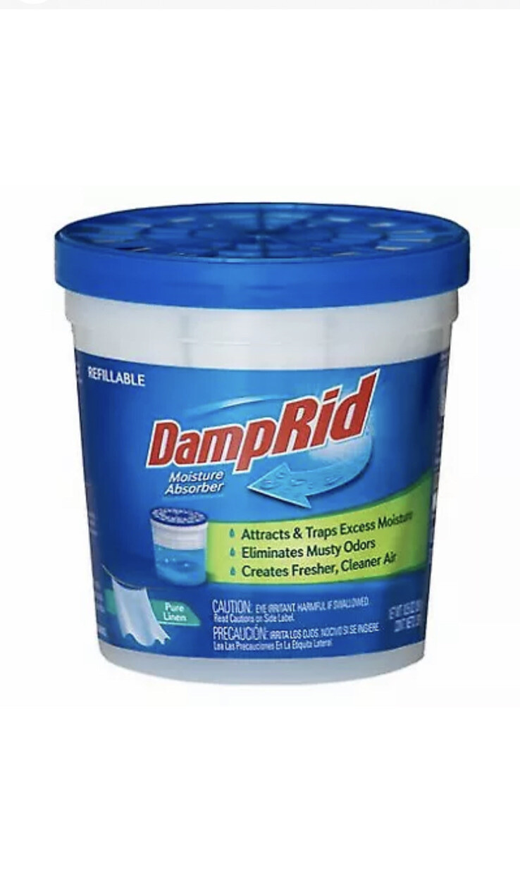 14X DampRid Moisture Absorber 10.5 oz. Ea.Refillable Eliminates Odor Pure Linen