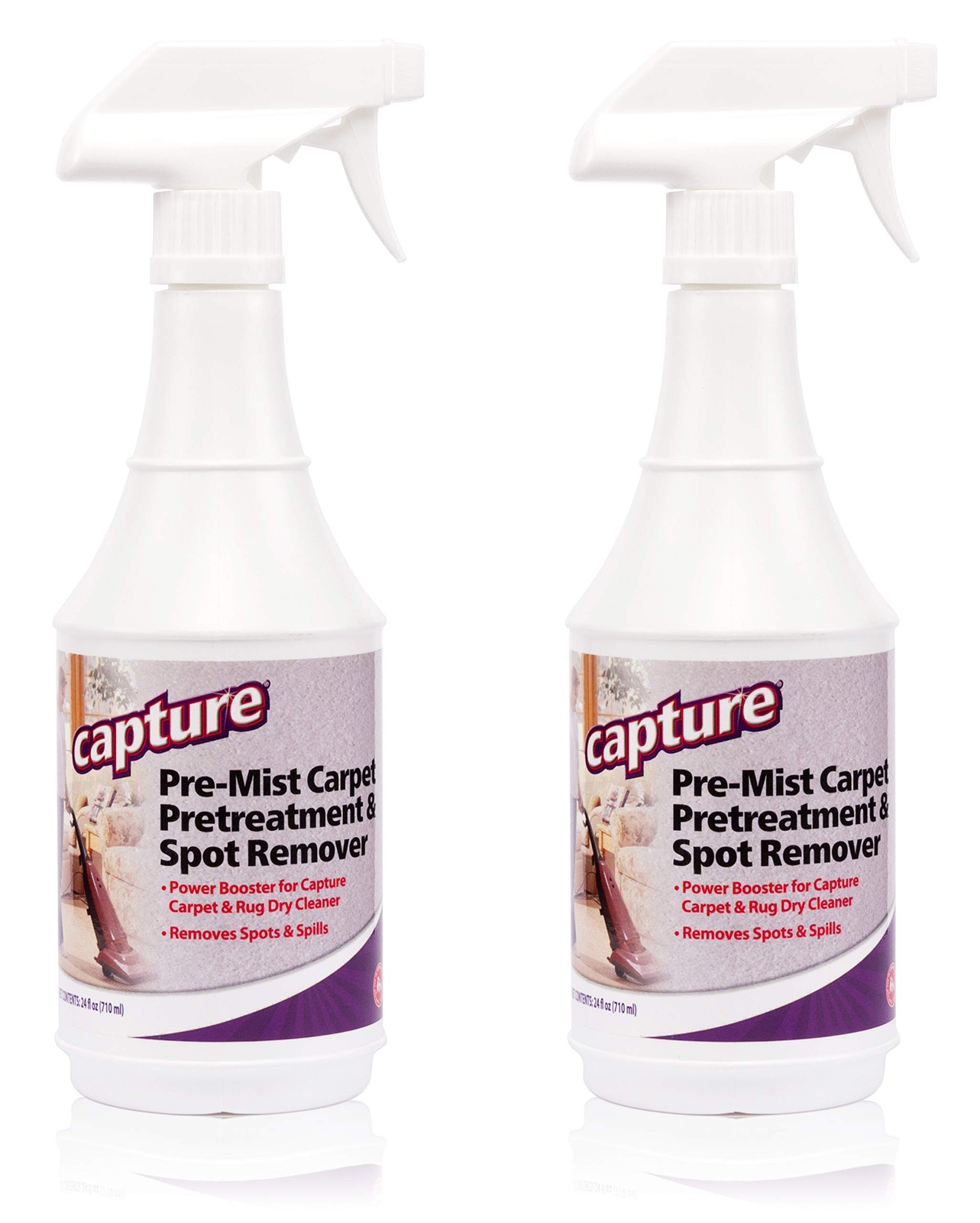 Capture Carpet Cleaner Soil Release Pre-Mist Dry Cleaner Powder – 2 Pack