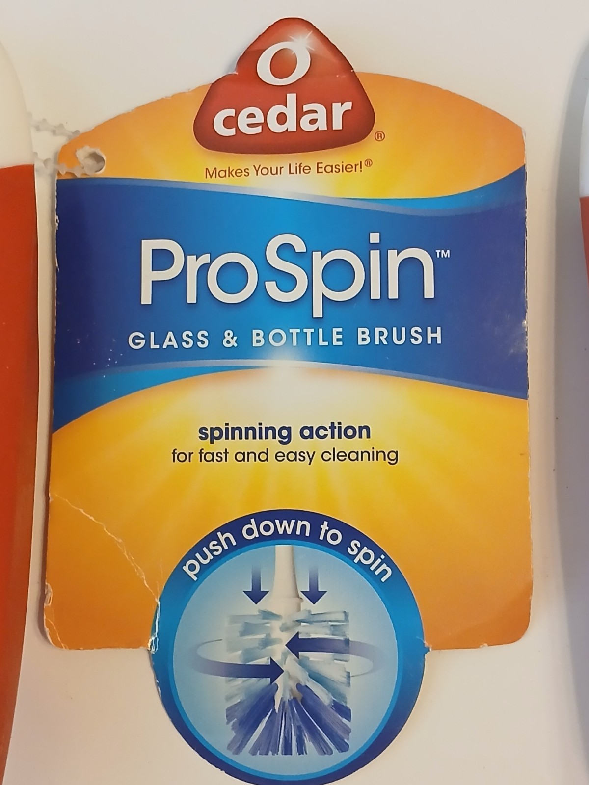 (Lot of 4) O-Cedar ProSpin Bottle & Glass Brush (Spinning Action for Bottles)