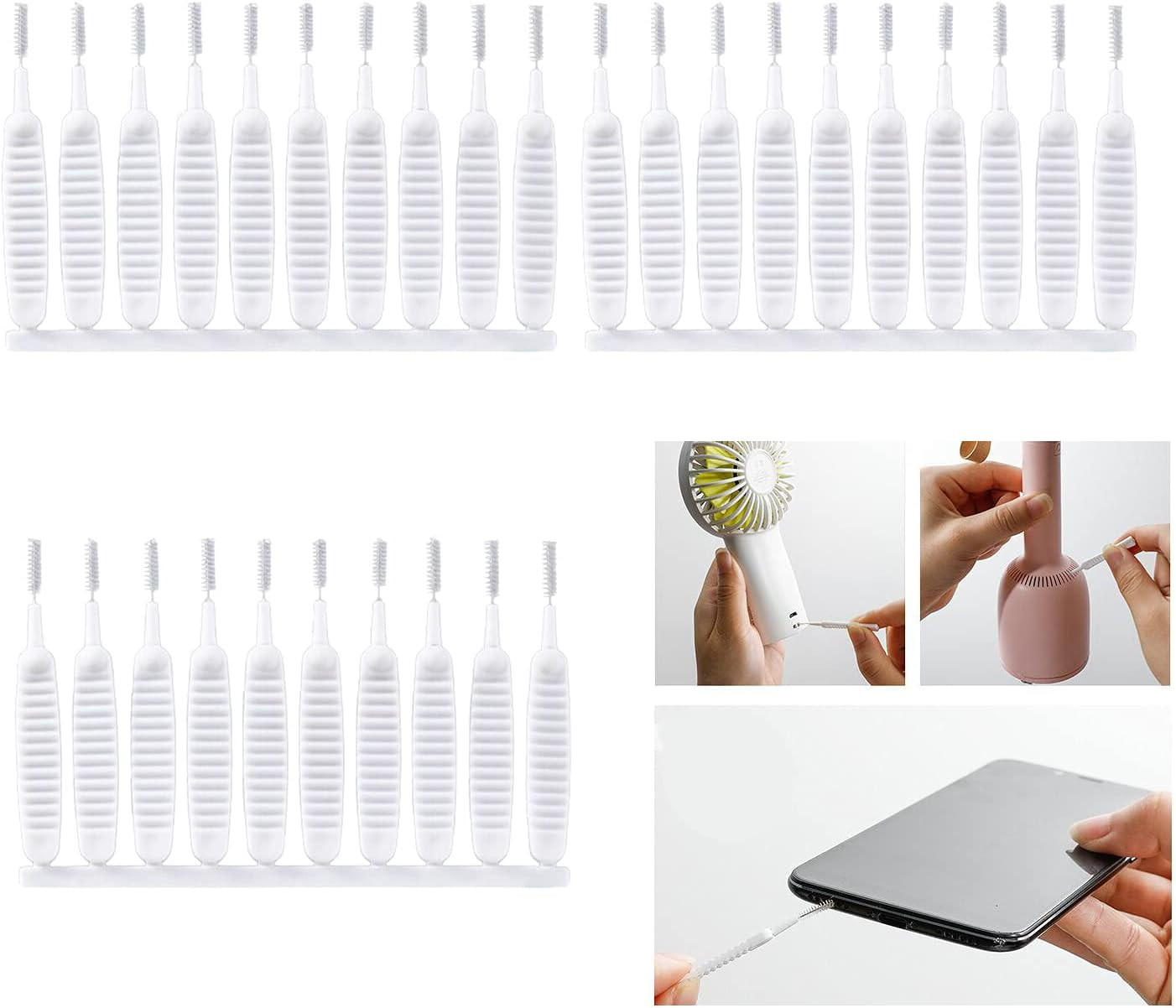 30 Pcs Shower Head Cleaning Brush,Gap Hole Anti-Clogging Cleaning Brush,Tiny Cre