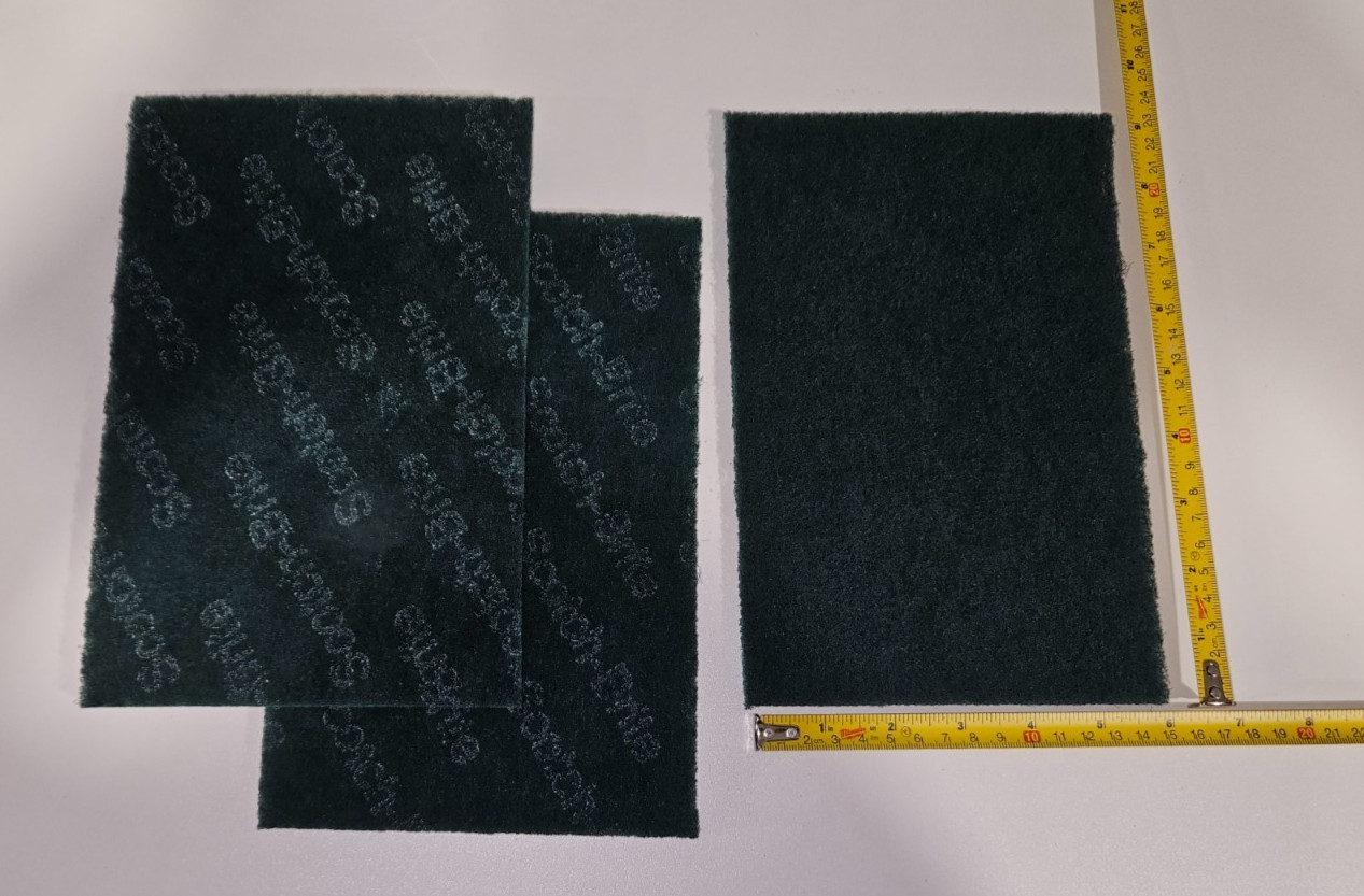 3 of 3M Scotch Brite Heavy Duty Scour Green Pads 6×9″ Powerful Scrubbing / Scrub