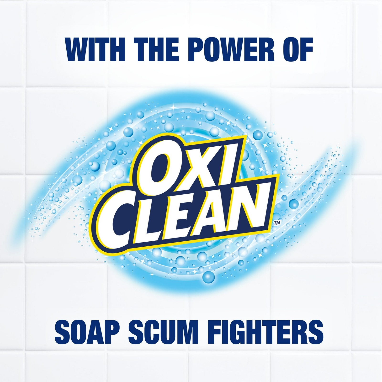 Scrub Free Total Bathroom Cleaner with OxiClean, Lemon Scent, 32 fl oz