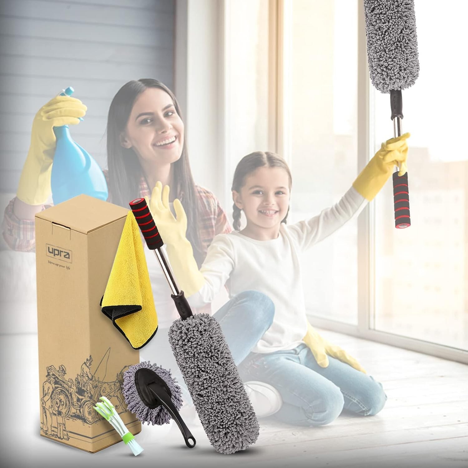 Ultimate Car Duster Kit，Best Microfiber Multipurpose Duster,Interior &Exterio…