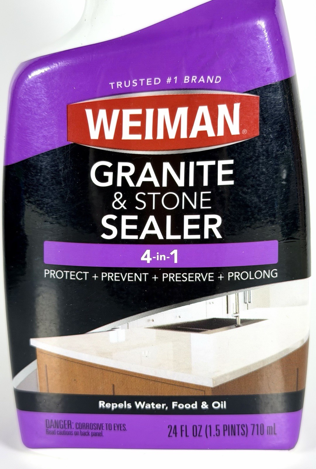 Weiman Granite & Stone Sealer 4-in-1 24 oz Protect Preserve Countertops