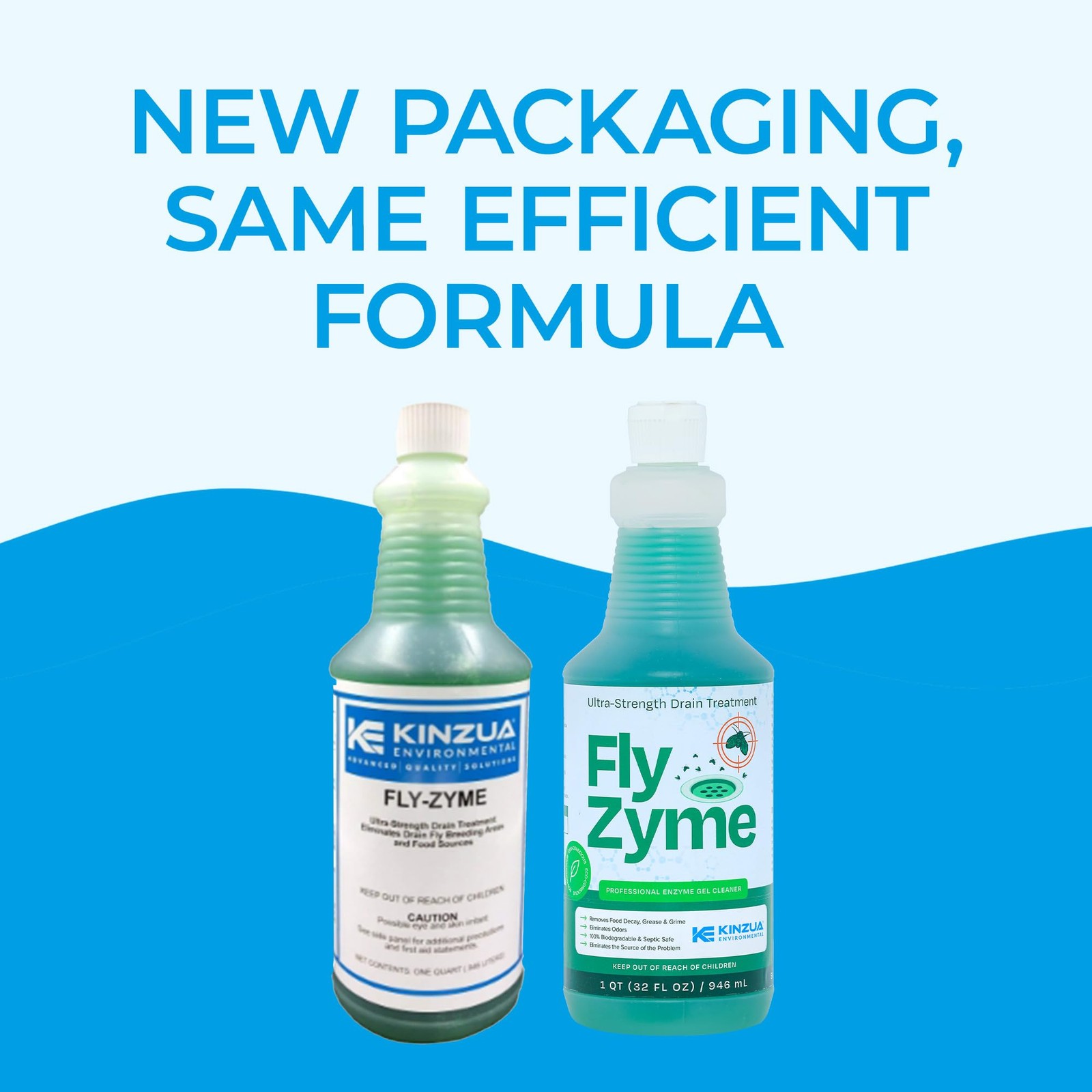 Enzyme Drain Cleaner 32 fl oz Organic Waste Odor Neutralizer Pipe Gel Fly-Zyme