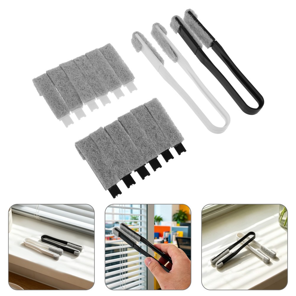 2Set Durable Blinds Cleaner Tool with Flexible Handle for Window Shutters