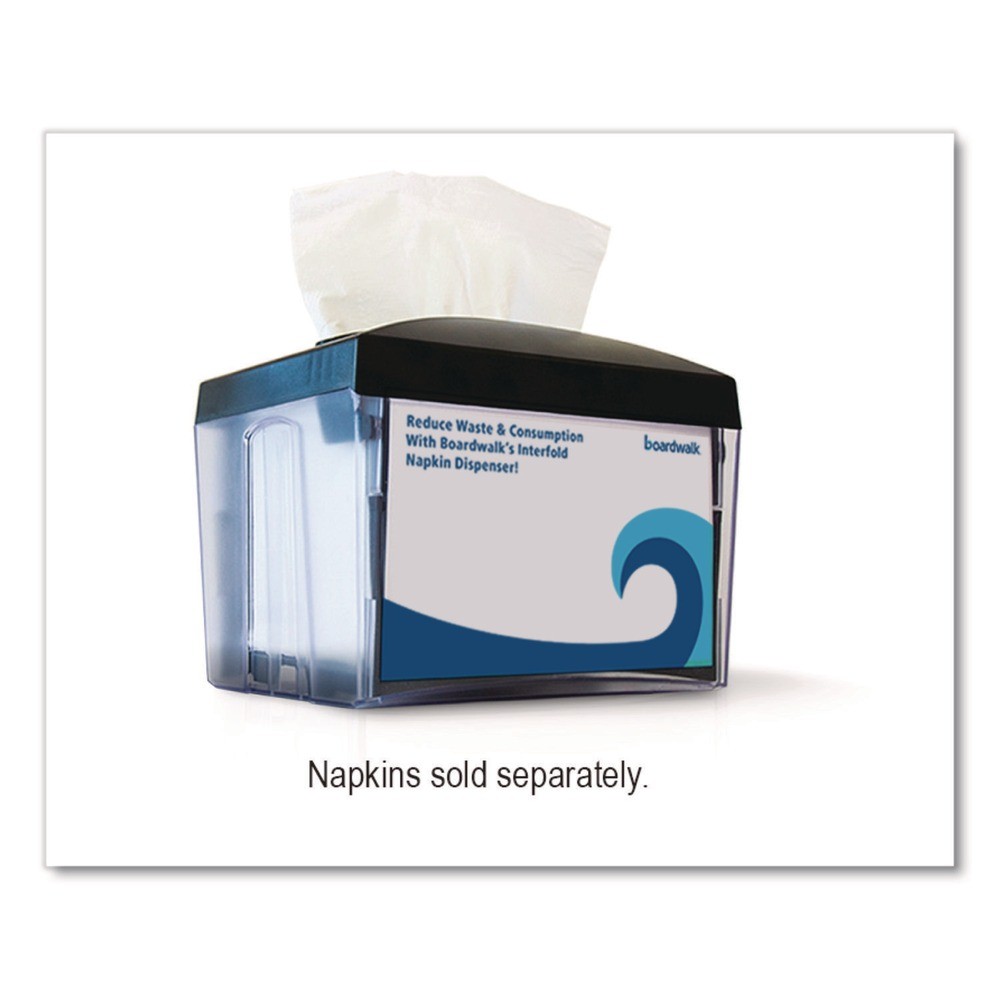 Boardwalk 1503 7.9″ x 5.6″ x 7.9″ Interfold Napkin Dispenser – Black New