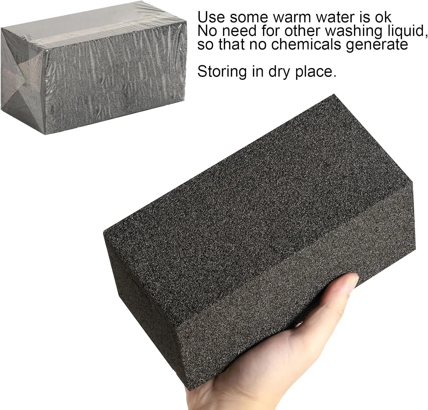 4 Pack Grill Cleaner Brick for Outdoor&Restaurant. Heavy Duty Grill Cleaning Bri