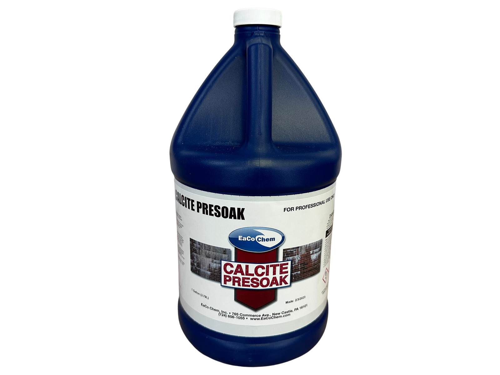 Eaco Chem Calcite Presoak – Remove Calcite from Clay Brick – 1 Gallon