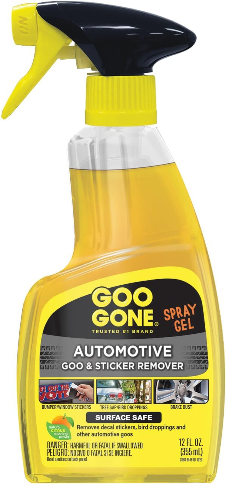 Goo Gone Automotive – Cleans Auto Interiors/ Bodies and Rims, Removes Bugs & Sti