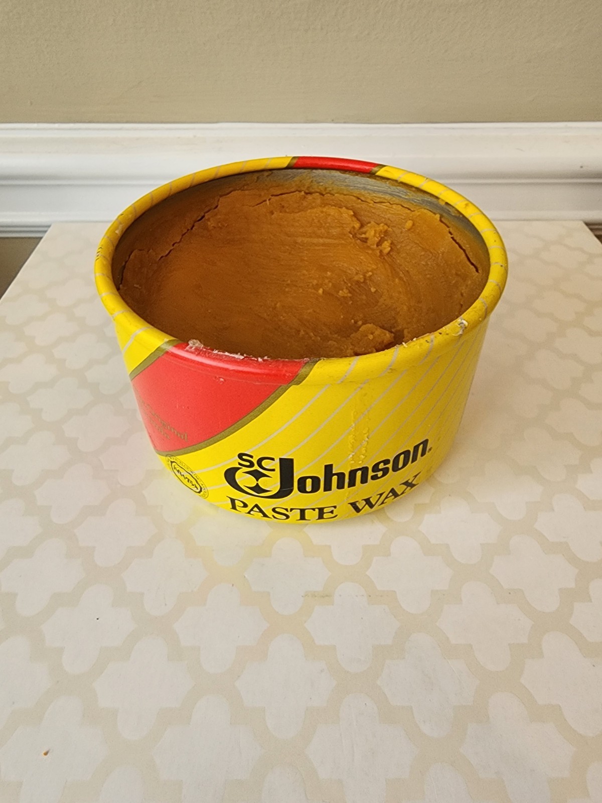SC Johnson Paste Wax The Original Formula 16 Oz Used 80% Full 1988 1 Lb 1 Oz