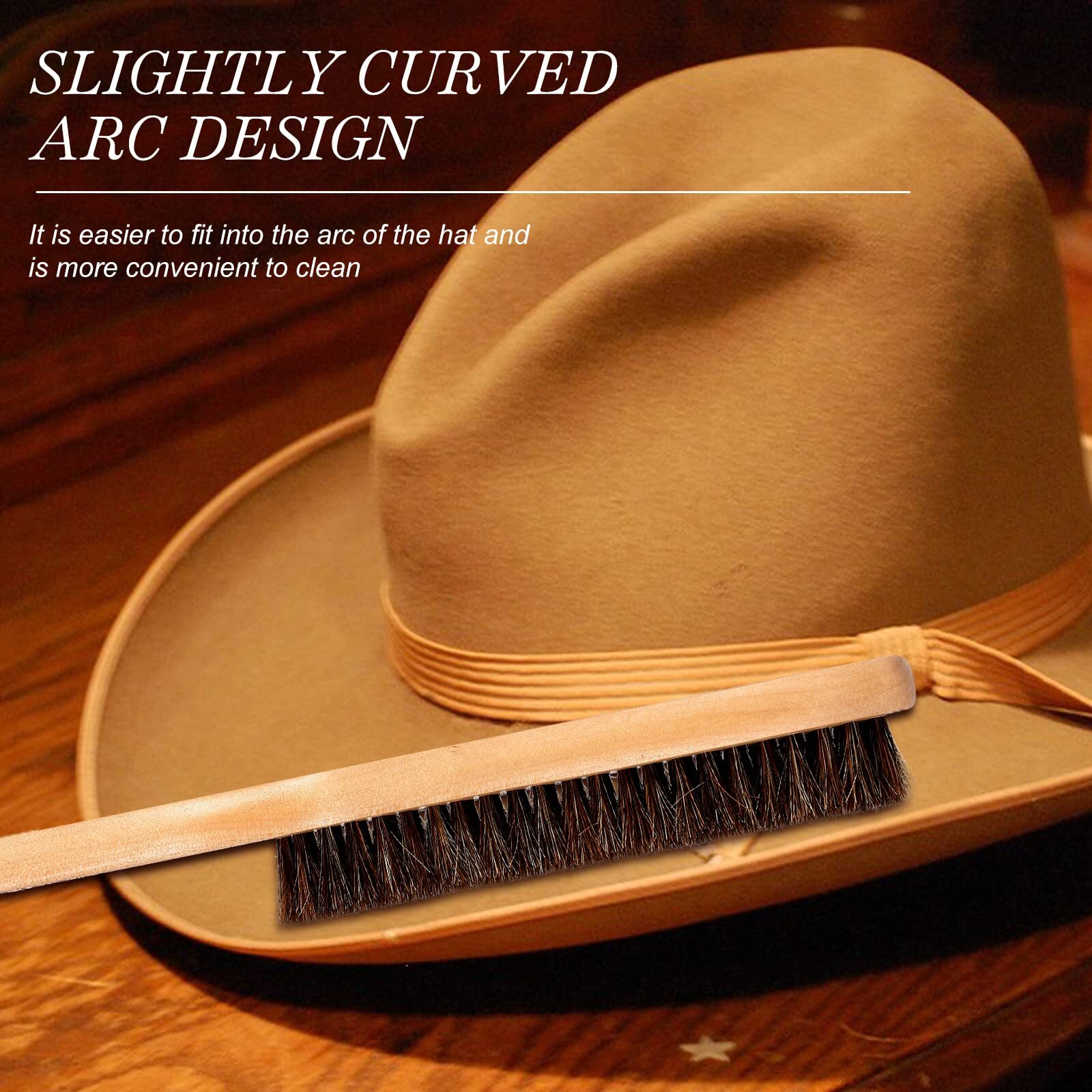 2 Pack Felt Hat Cleaning Brush for Western Cowboy Hat Fedora Hat Baseball Cap