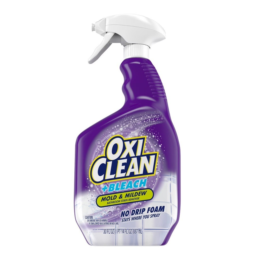 Plus Bleach No Drip Foam and Mildew Stain Remover for Bathroom 30 oz