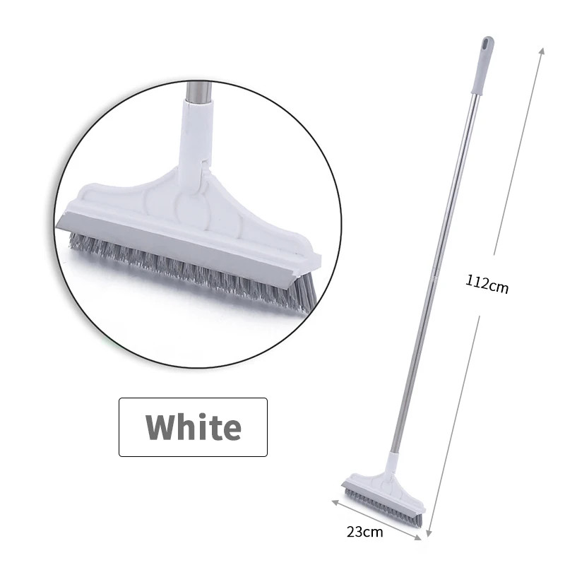 Floor Scrub Brush 2 In 1 Cleaning Brush Long Handle Removable Wiper Magic Broom