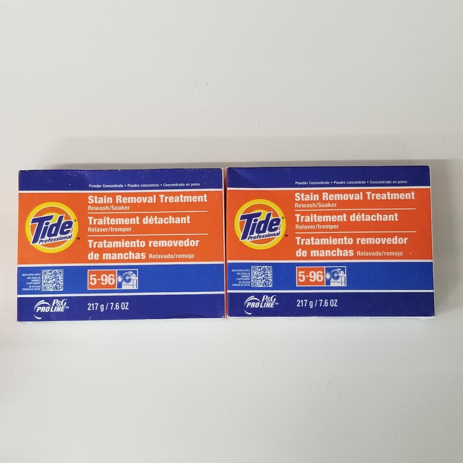 LOT of 2 – TIDE Professional Stain Removal Treatment Powder 7.6 oz Box