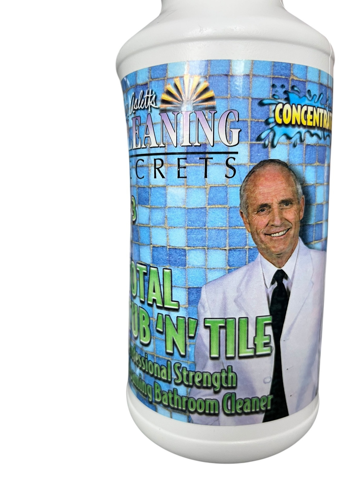 Don Aslett’s Cleaning Secrets Total Tub n’ Tile Bathroom Cleaner Concentrate T3