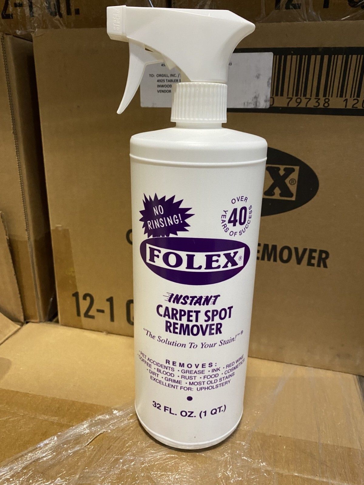 SALE (12 pack) Folex Instant Carpet Spot Remover 32 oz Liquid