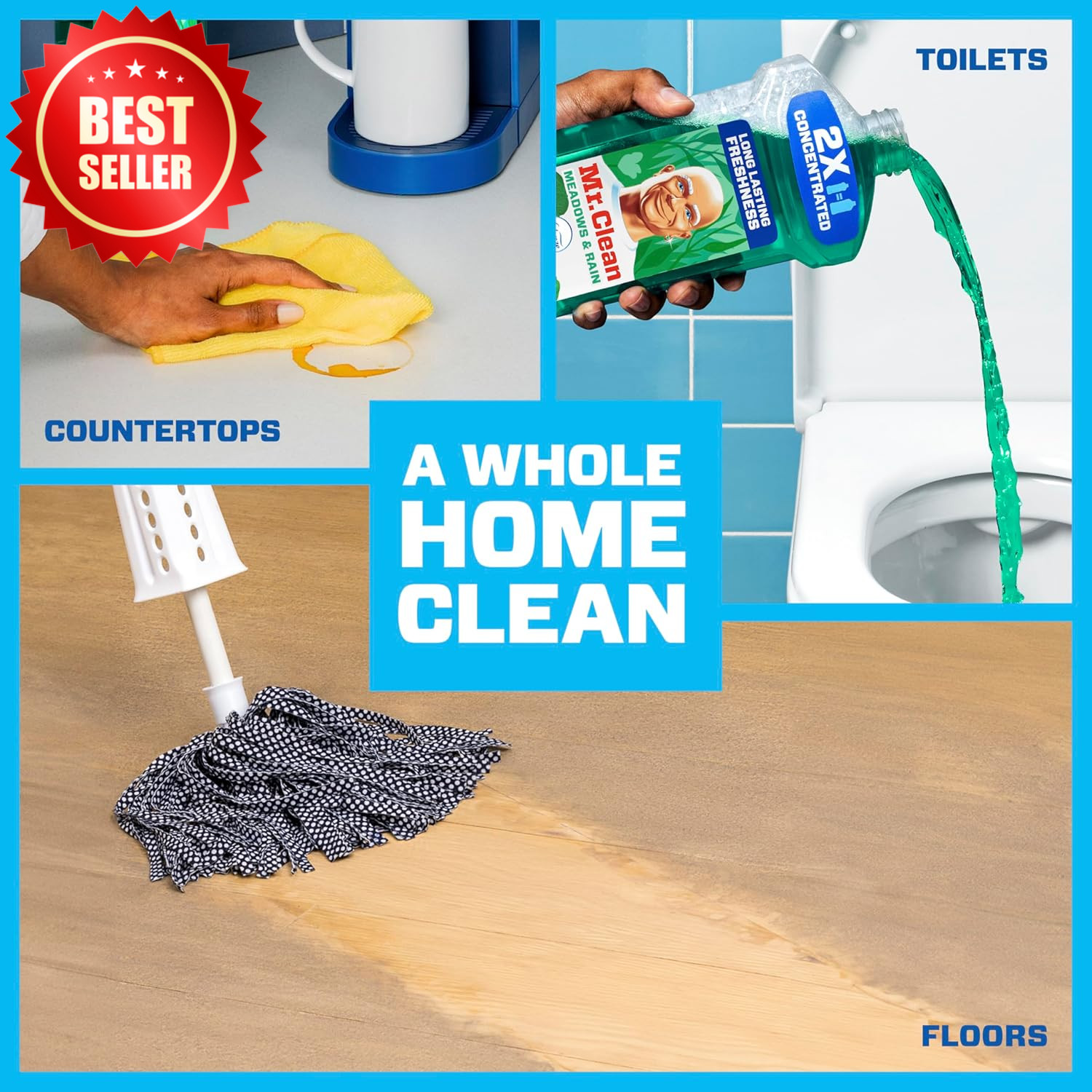 Pack of 2, 41 Fl Oz Concentrated Multi Surface Cleaner Febreze Meadows Rain US