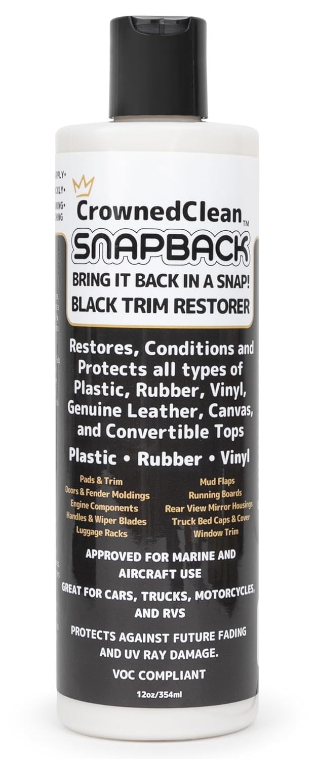 Solution Finish Black Plastic Vinyl Trim Restorer Use for Car Truck Detail 12 oz
